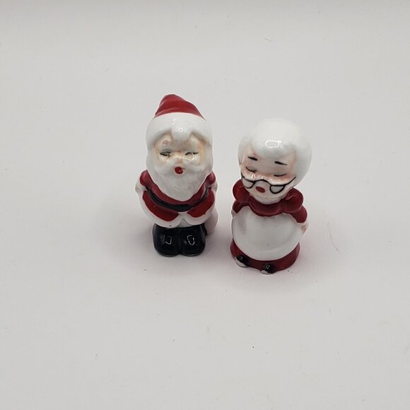 VIntage Bone House Santa Claus and Mrs. Claus Figurines - Picture 1 of 5